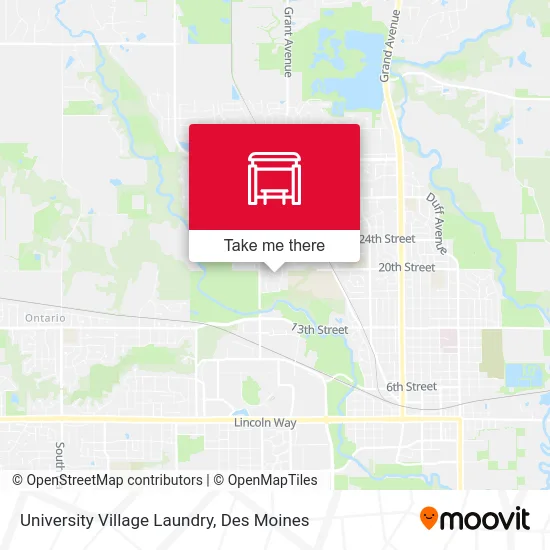 University Village Laundry map
