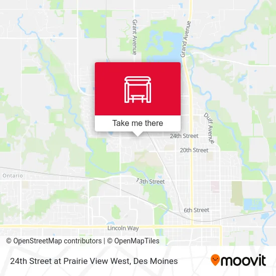 24th Street at Prairie View West map