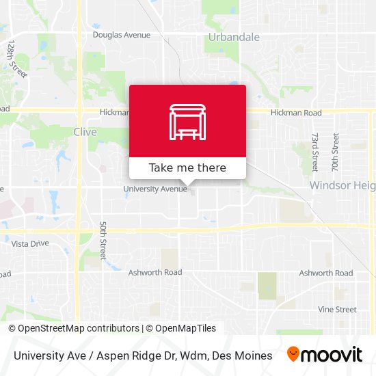 Mapa de University Ave / Aspen Ridge Dr, Wdm