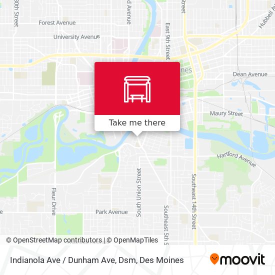 Mapa de Indianola Ave / Dunham Ave, Dsm