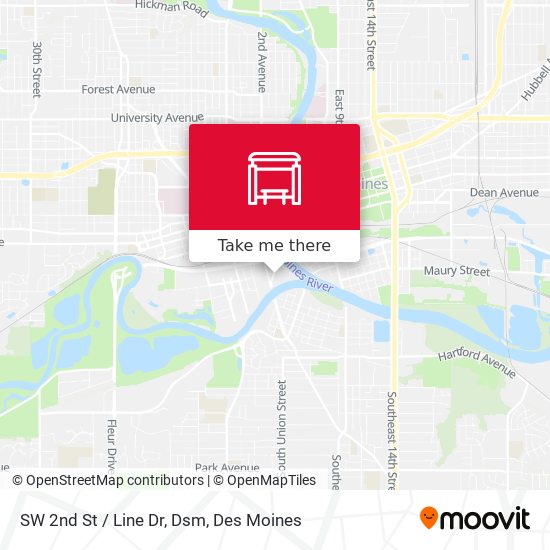 Mapa de SW 2nd St / Line Dr, Dsm