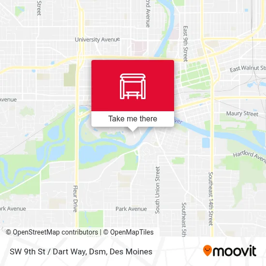 SW 9th St / Dart Way, Dsm map