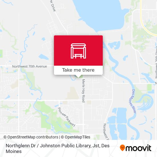 Northglenn Dr / Johnston Public Library, Jst map