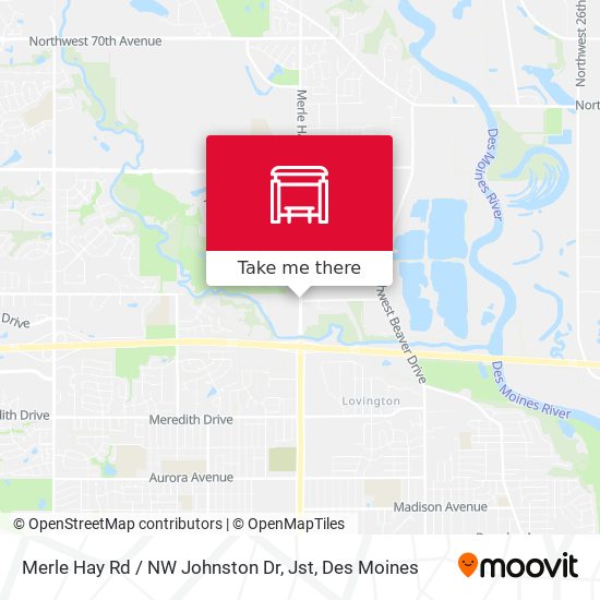 Mapa de Merle Hay Rd / NW Johnston Dr, Jst