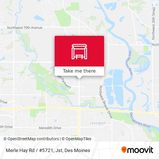 Merle Hay Rd / #5721, Jst map