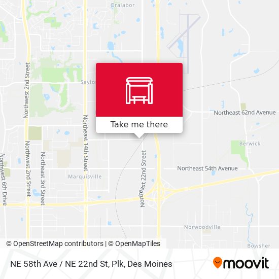 NE 58th Ave / NE 22nd St, Plk map