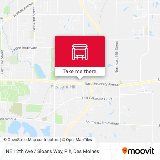 NE 12th Ave / Sloans Way, Plh map