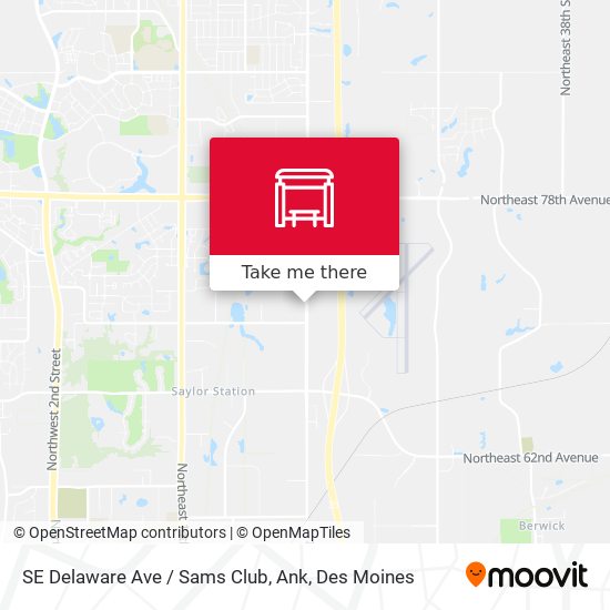 Mapa de SE Delaware Ave / Sams Club, Ank
