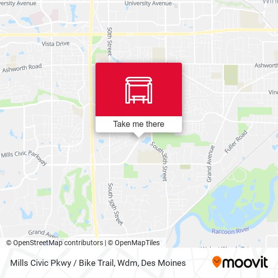 Mills Civic Pkwy / Bike Trail, Wdm map