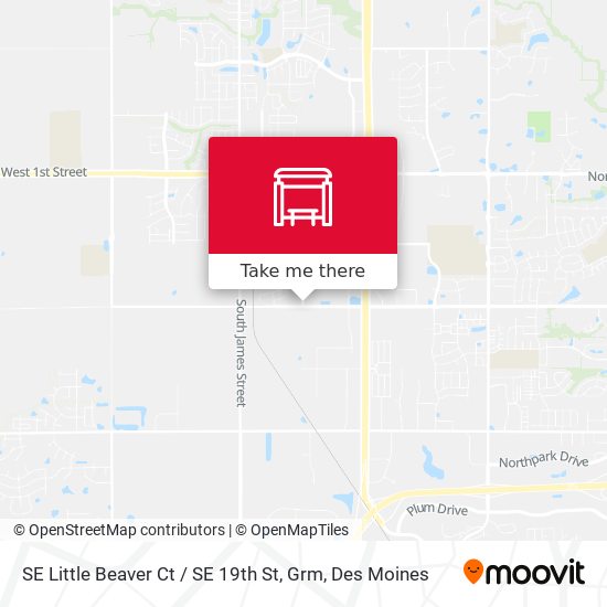 SE Little Beaver Ct / SE 19th St, Grm map