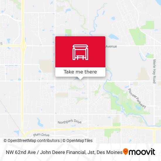 Mapa de NW 62nd Ave / John Deere Financial, Jst