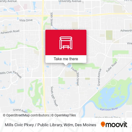 Mapa de Mills Civic Pkwy / Public Library, Wdm