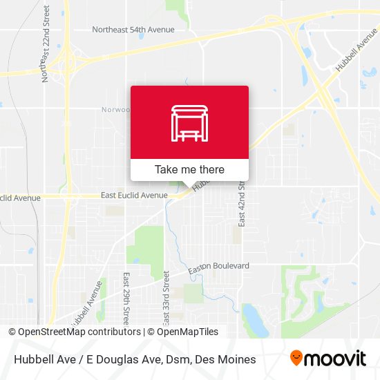 Mapa de Hubbell Ave / E Douglas Ave, Dsm