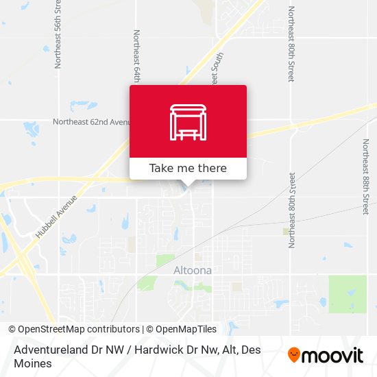 Adventureland Dr NW / Hardwick Dr Nw, Alt map