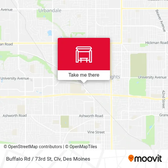 Buffalo Rd / 73rd St, Clv map