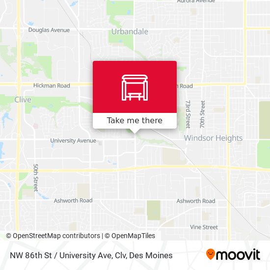 NW 86th St / University Ave, Clv map