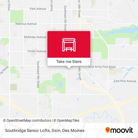 Mapa de Southridge Senior Lofts, Dsm