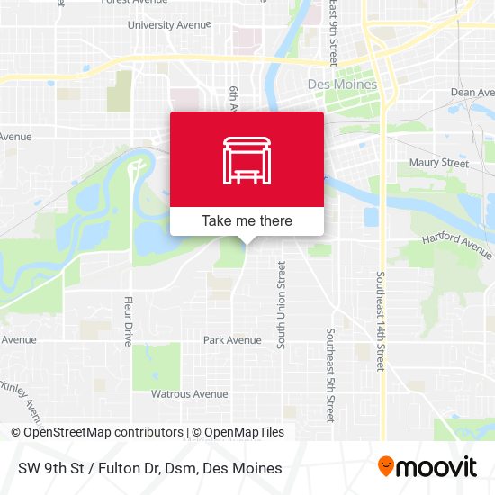 Mapa de SW 9th St / Fulton Dr, Dsm