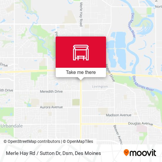 Mapa de Merle Hay Rd / Sutton Dr, Dsm