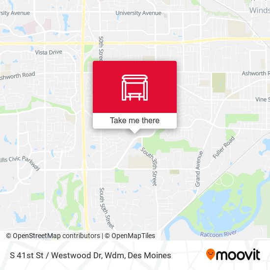 Mapa de S 41st St / Westwood Dr, Wdm