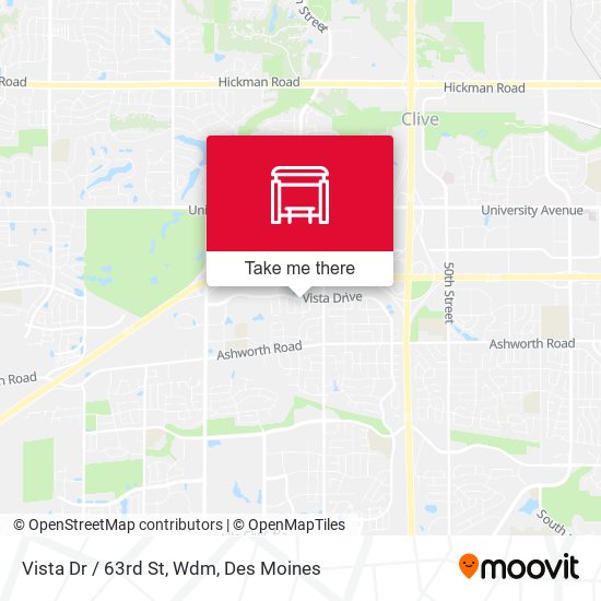 Mapa de Vista Dr / 63rd St, Wdm