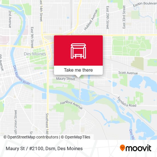Maury St / #2100, Dsm map
