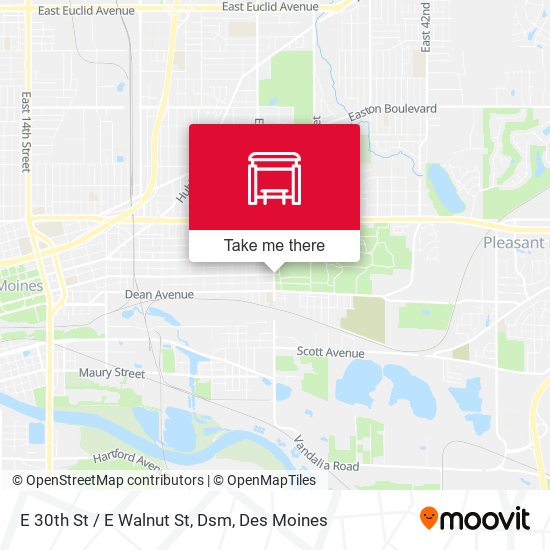 Mapa de E 30th St / E Walnut St, Dsm