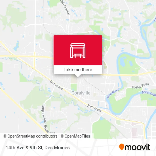 14th Ave & 9th St map