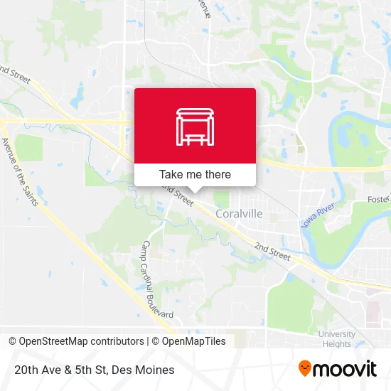 20th Ave & 5th St map