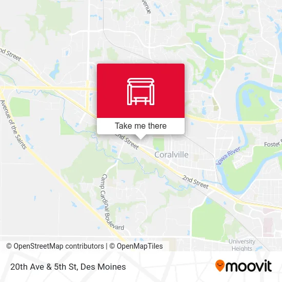 20th Ave & 5th St map