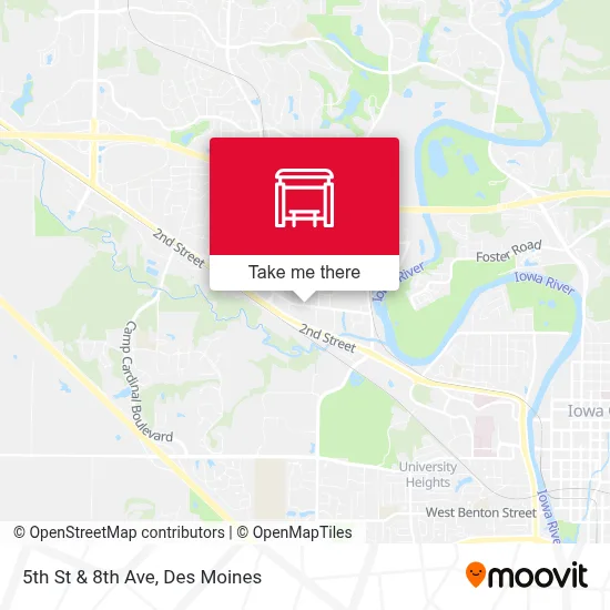 5th St & 8th Ave map