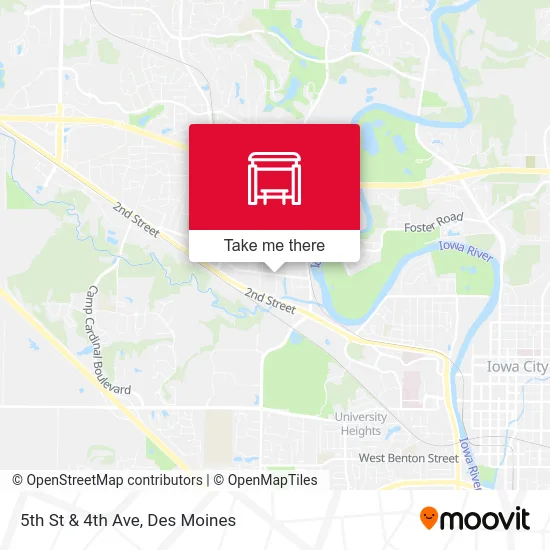 5th St & 4th Ave map