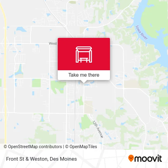 Front St & Weston map