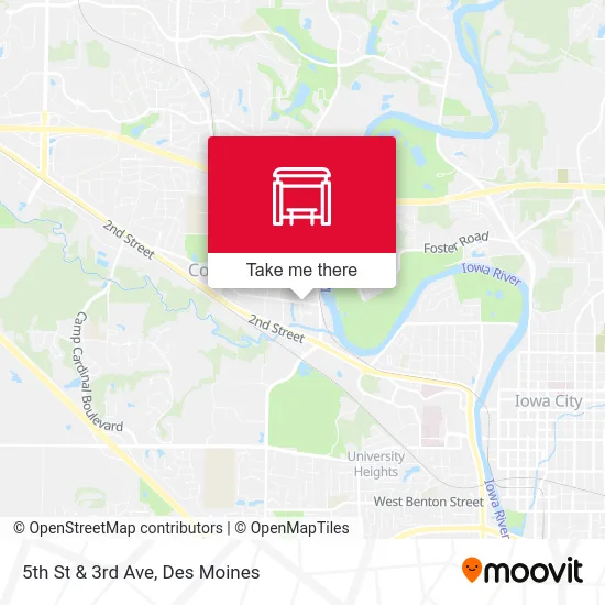 5th St & 3rd Ave map