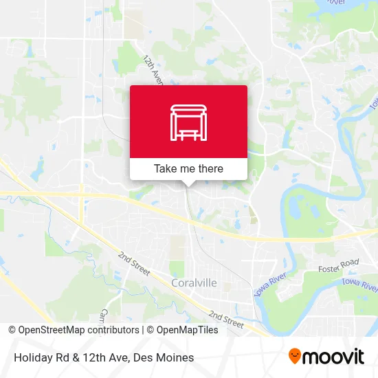 Holiday Rd & 12th Ave map