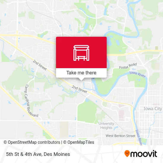 5th St & 4th Ave map