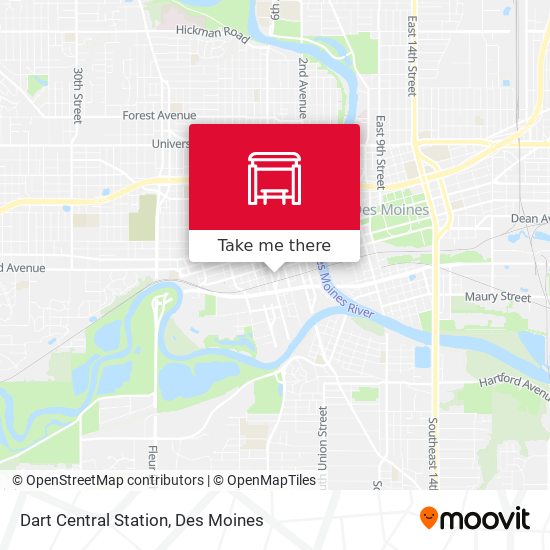 Dart Central Station map
