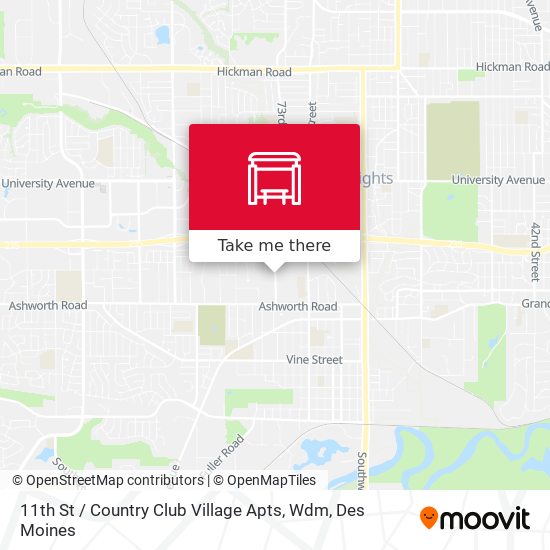 Mapa de 11th St / Country Club Village Apts, Wdm