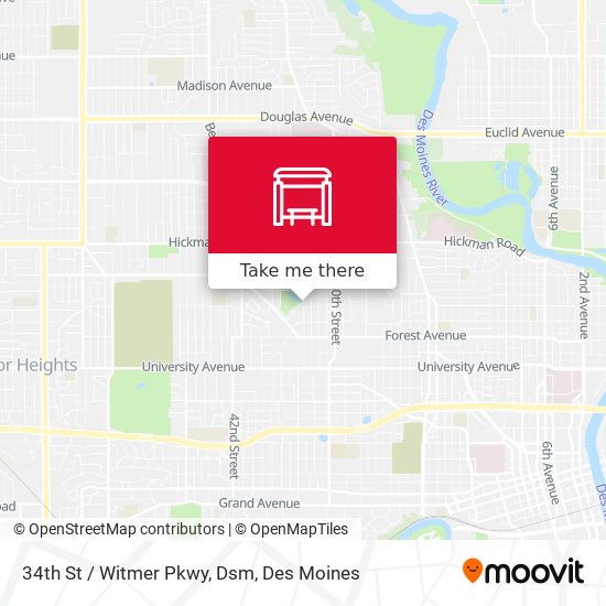 Mapa de 34th St / Witmer Pkwy, Dsm