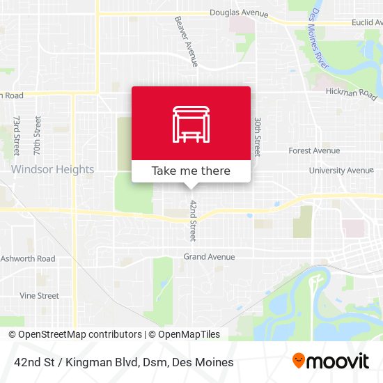 42nd St / Kingman Blvd, Dsm map