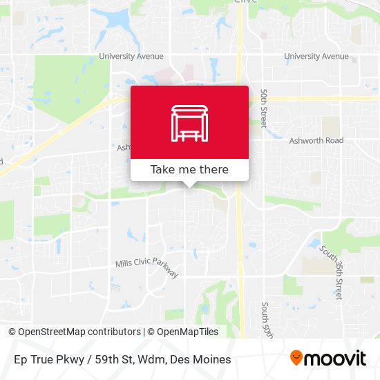 Ep True Pkwy / 59th St, Wdm map