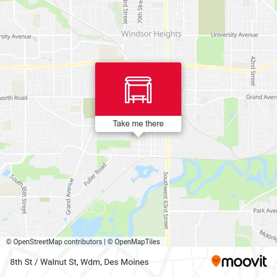 8th St / Walnut St, Wdm map