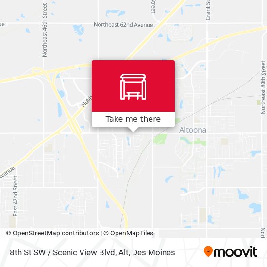Mapa de 8th St SW / Scenic View Blvd, Alt