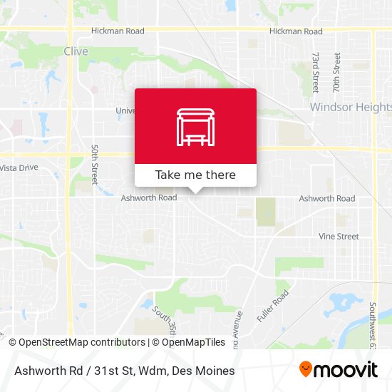 Mapa de Ashworth Rd / 31st St, Wdm