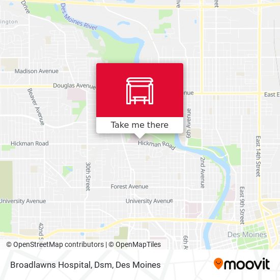 Broadlawns Hospital, Dsm map