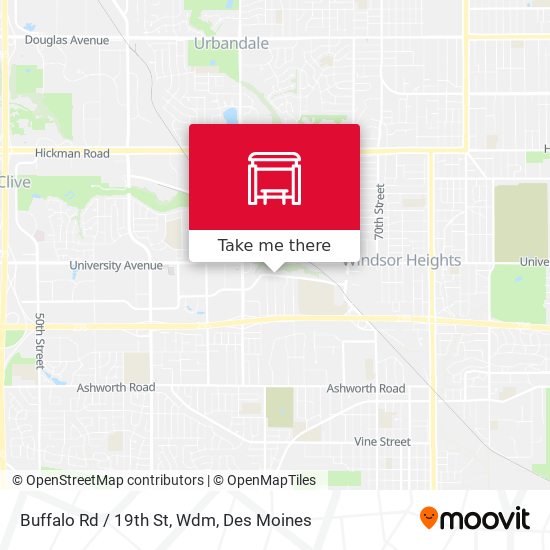 Mapa de Buffalo Rd / 19th St, Wdm