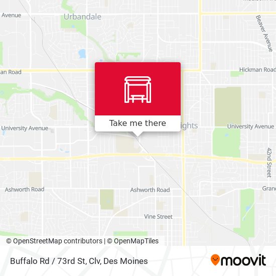 Buffalo Rd / 73rd St, Clv map