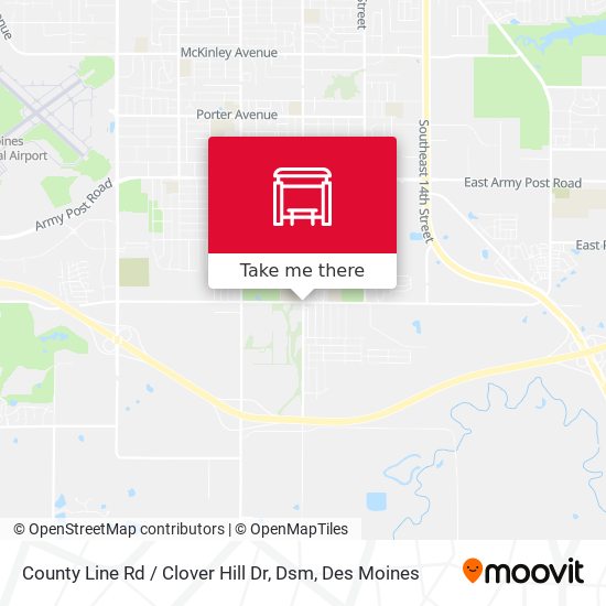 Mapa de County Line Rd / Clover Hill Dr, Dsm