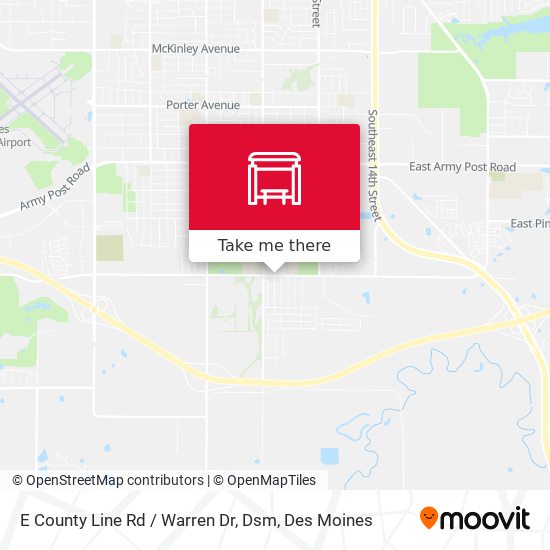 Mapa de E County Line Rd / Warren Dr, Dsm