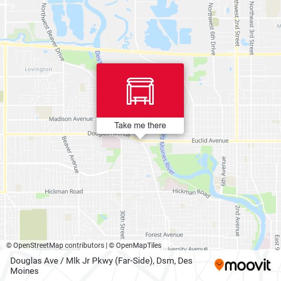 Douglas Ave / Mlk Jr Pkwy (Far-Side), Dsm map
